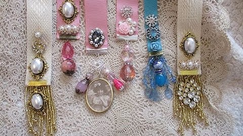 Shabby Chic Book Mark Tutorial (Part 2) - These are fabulous, some with Beaded Tassels - jennings644