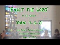 Exalt the lord wrightpax 730