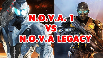 N.O.V.A 1 VS N.O.V.A LEGACY - COMPARISON (GAMEPLAY and GRAPHICS)