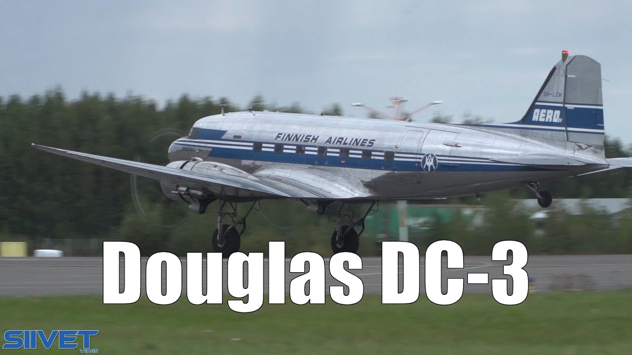 Douglas DC3 OHLCH "Hotelli" Airshow Flight Ops Sunday Kauhava 2020