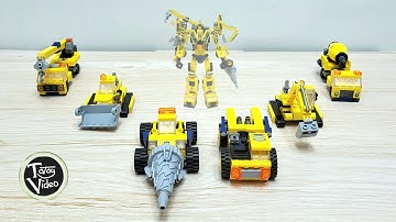 QMAN 6 in 1 Engineering Mecha - G2 DEVASTATOR Transformers Combiner - BUILD - Lego Compatible