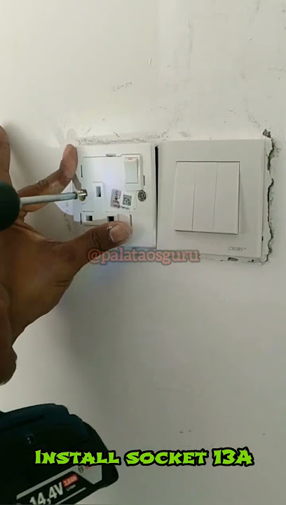 Shorts | Install Socket 13A #diy #electrical #shorts