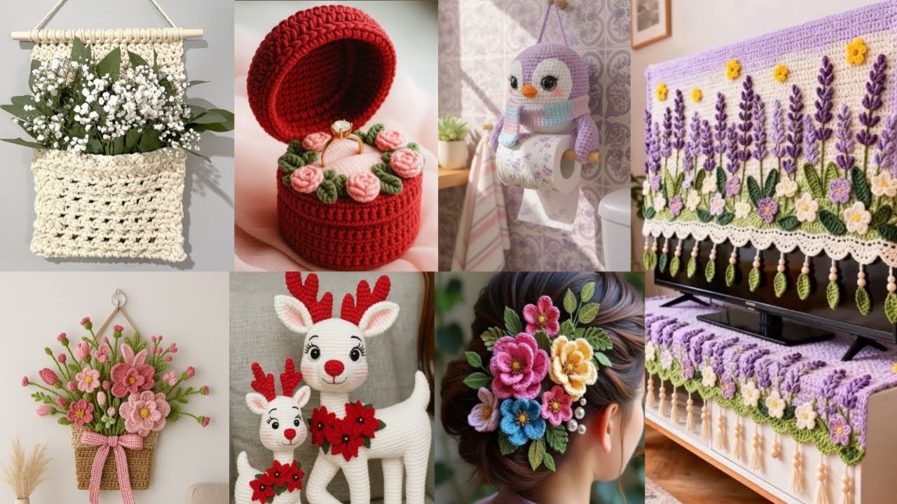 Most Beautiful & Attractive Crochet Homedecor | Amazing Usa Craft | New Pattern Items Ideas | Part5