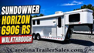 2013 Sundowner 2 Horse, 6’ LQ, Hydraulic Jack, Power Awning Tour | Horizon 6906 RS
