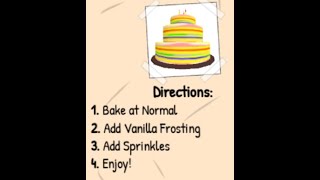 Make a Cake: Back for Seconds!, Roblox Wiki