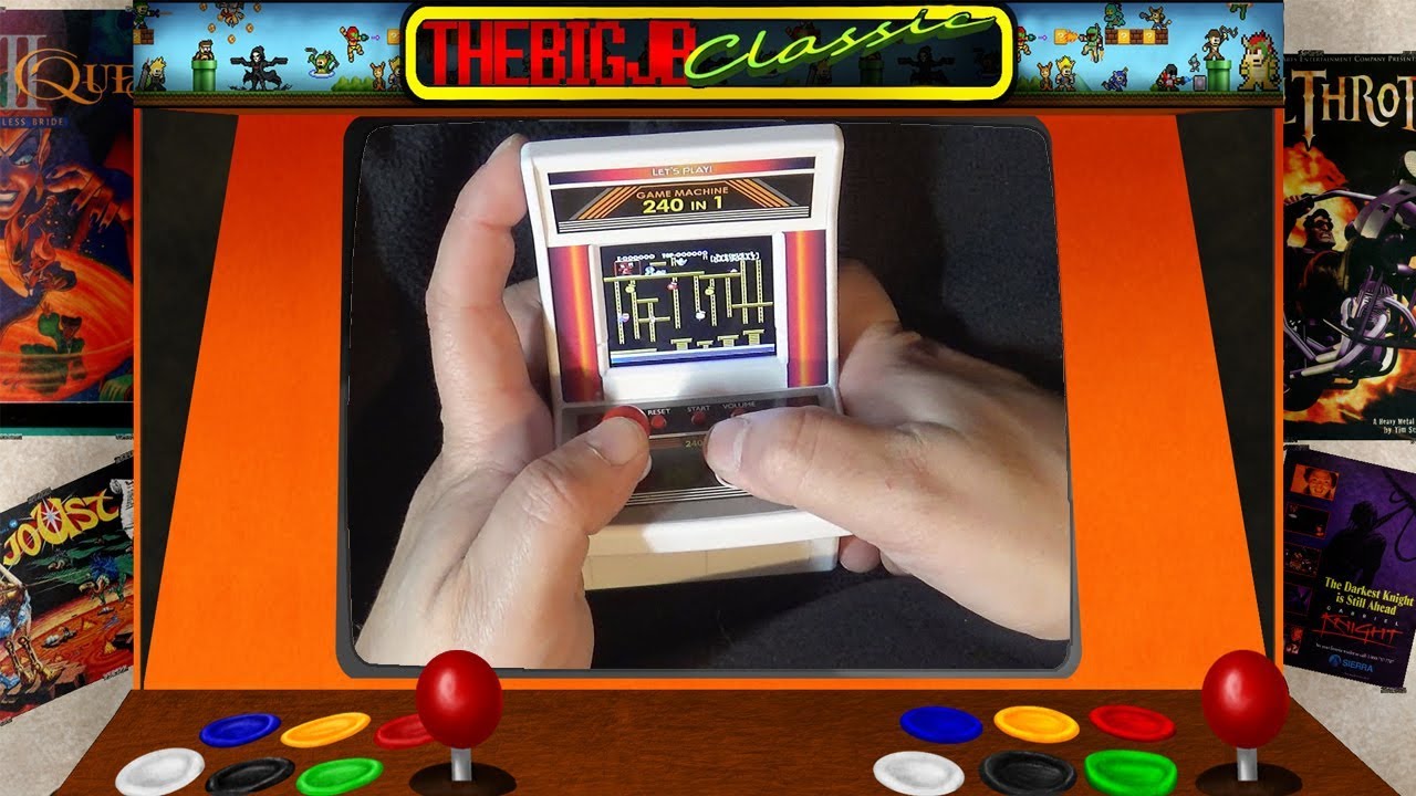 La mini borne d'arcade 8 bit  240 jeux en 1 d'action