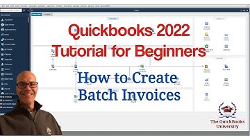 Quickbooks 2022 Tutorial for Beginners - How to Create Batch Invoices