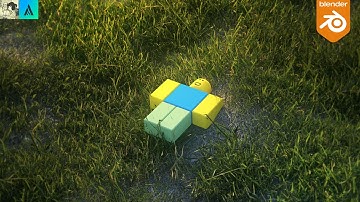 How to make a grass field in Blender ft. scriptyshake (fast tutorial)