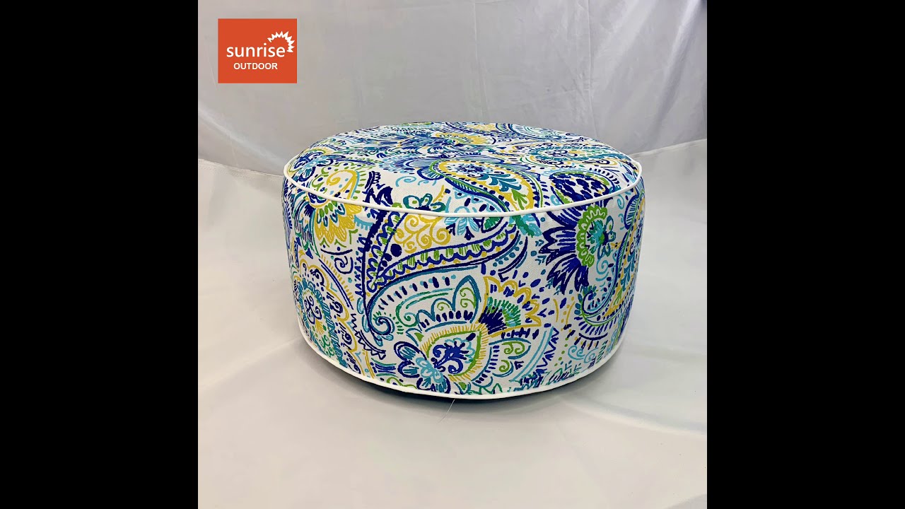 How to inflate the inflatable ottoman?