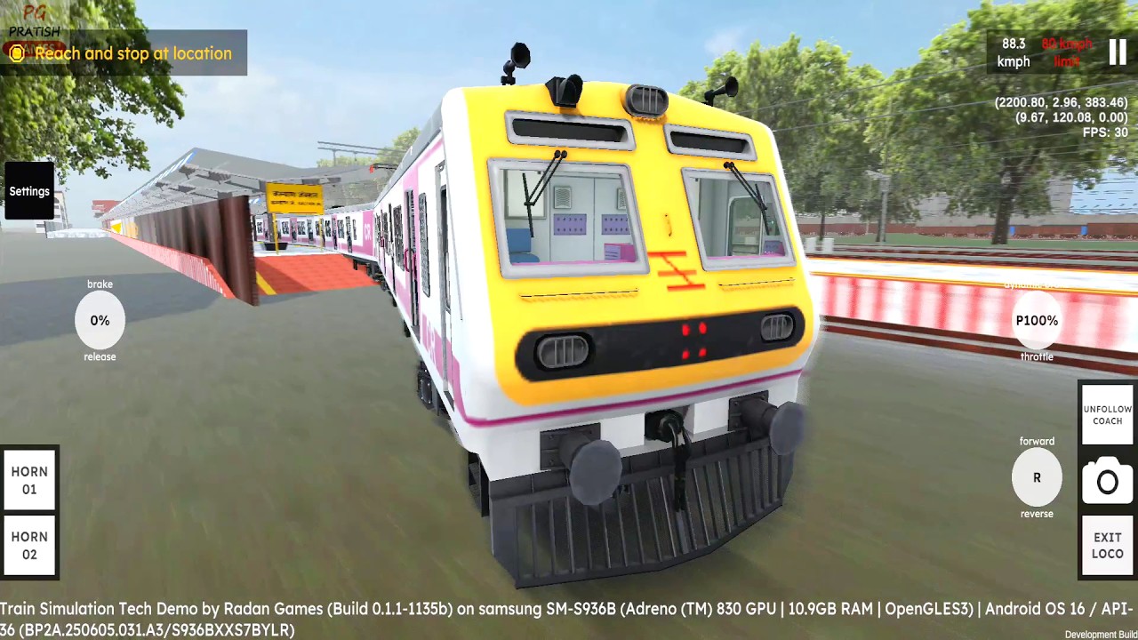 Local Train Accident in RG Train Tech Demo Android Gameplay | Mumbai Local Train Game 2026