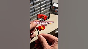 LẮP CỜ VIỆT NAM LEGO TRONG 30 GIÂY - PHẦN 2 🇻🇳 #longbrick #alongbrick #LEGO #moc #304 #vietnam