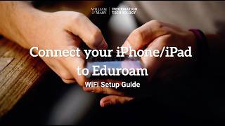 Connect your Apple iOS Device to Eduroam | William & Mary