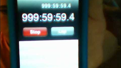 Stop watch 1000 hours on IPOD!!!!