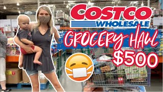 *MASSIVE $500 2 WEEKS COSTCO GROCERY HAUL! // LARGE FAMILY OF 7 GROCERIES & FOOD STORAGE // Rachel K