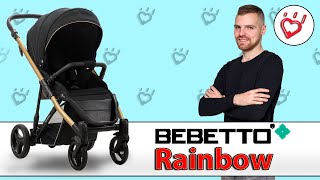 Bebetto Rainbow - прогулочная коляска. Видео обзор 2020 года - вездеход с амортизацией alisa-ua.com