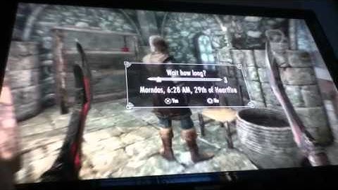 Skyrim : Waiting Glitch