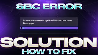 HOW TO FIX SBC SUBMIT ERROR! FIFA 21 screenshot 1
