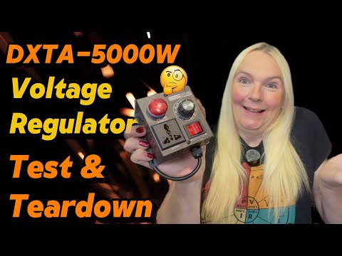 DXTA 5000W Thyristor Electric Voltage Regulator Teardown Test