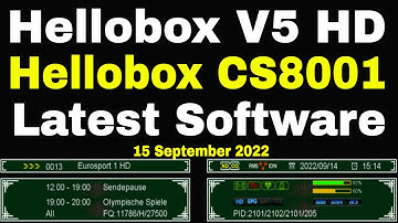 Hellobox V5HD Latest Software, Hellobox to CS8001 Converter Update, Hellobox V5 HD Software