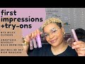 FIRST IMPRESSIONS + TRY-ON | NYX, ANASTASIA, & MAYBELLINE