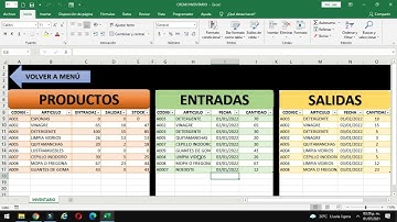 [ EXCEL ] como Hacer un  SISTEMA de INVENTARIO  de entradas salidas y control  de stock  📦