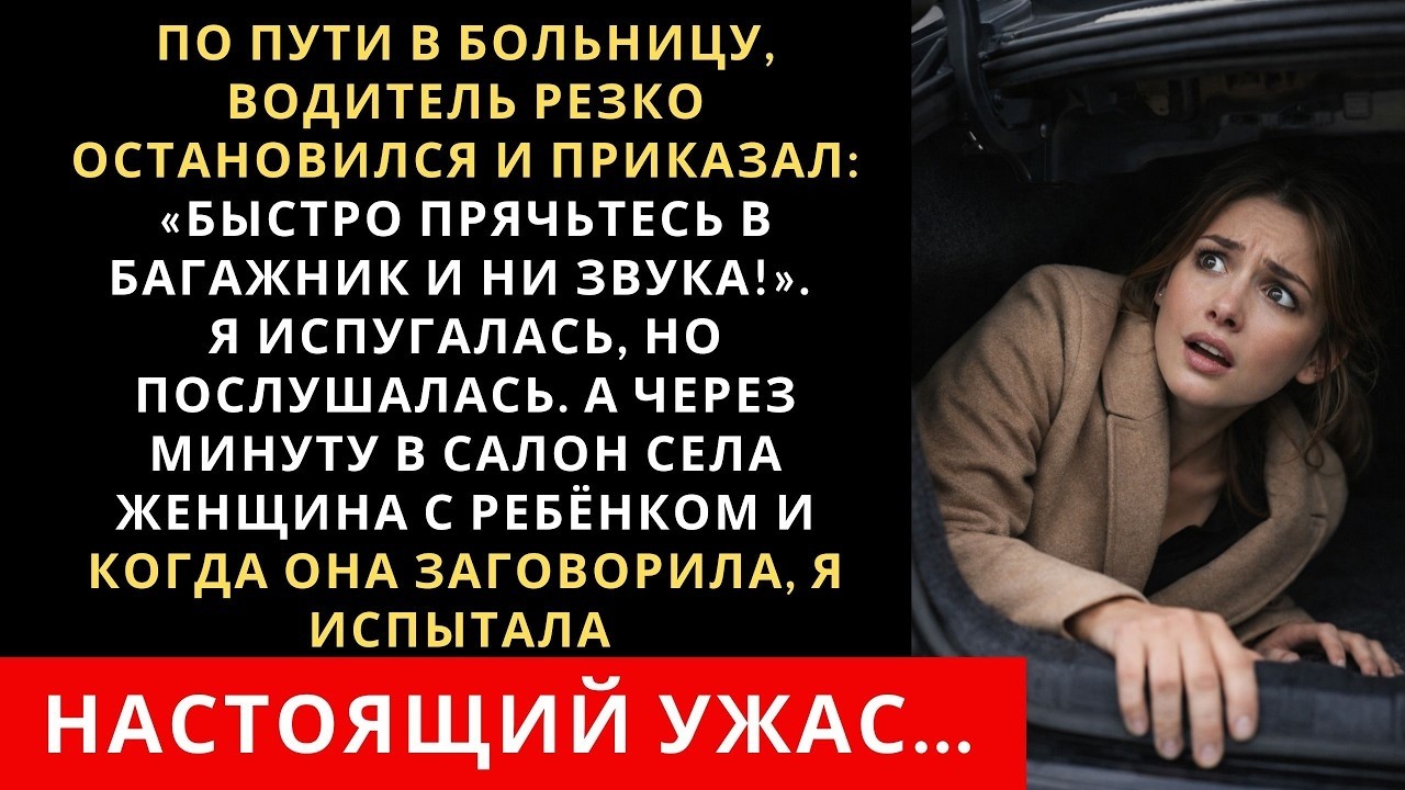 «По дороге в больницу водитель внезапно резко затормозил и велел спрятаться. А в следующий момент…»