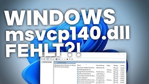 Die ausführung des codes kann nicht fortgesetzt werden da msvcp140.dll nicht gefunden wurde