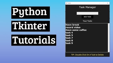 Python GUI / CLI TODO / Task Manager using Tkinter and SQLITE3