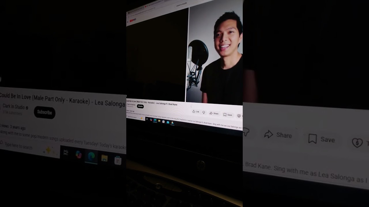 We could be in love (cover) singing with Clark in Studio.