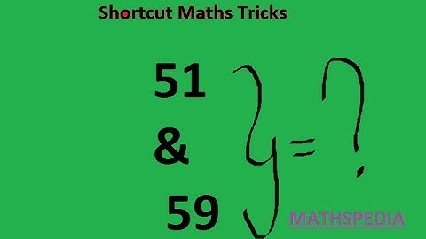 Square Numbers Between 51 & 59 | Shortcut Maths Tricks