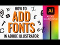 How to add fonts in Adobe Illustrator from the internet or via Typekit Adobe Fonts