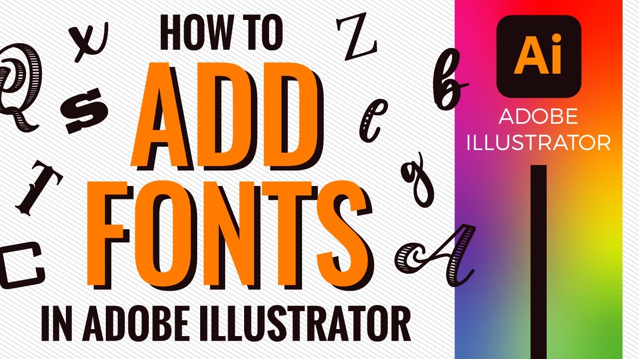 how to download fonts onto illustrator
