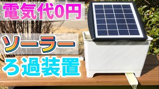 入荷しました！！ソーラーポンプセット ろ過 装置 めだか 金魚 ビオトープ DIY】ソーラーポンプろ過装置製作 ビオトープ 金魚 メダカ飼育