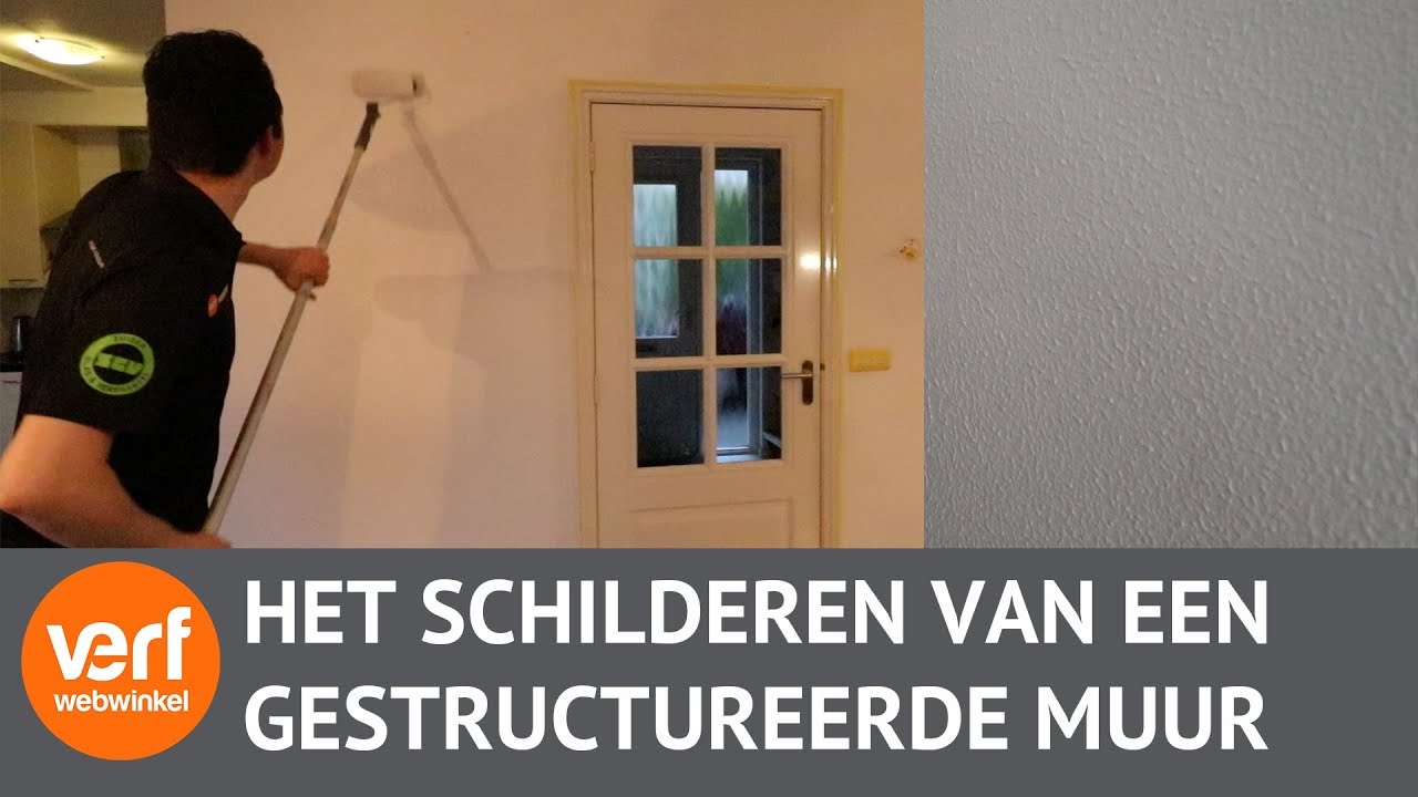 Hoe schilder je een muur met structuur? youtube Hoe verf je een muur