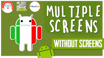 Tutorial: How to make a MULTIPLE screens app with a single screen! layout arrangements.