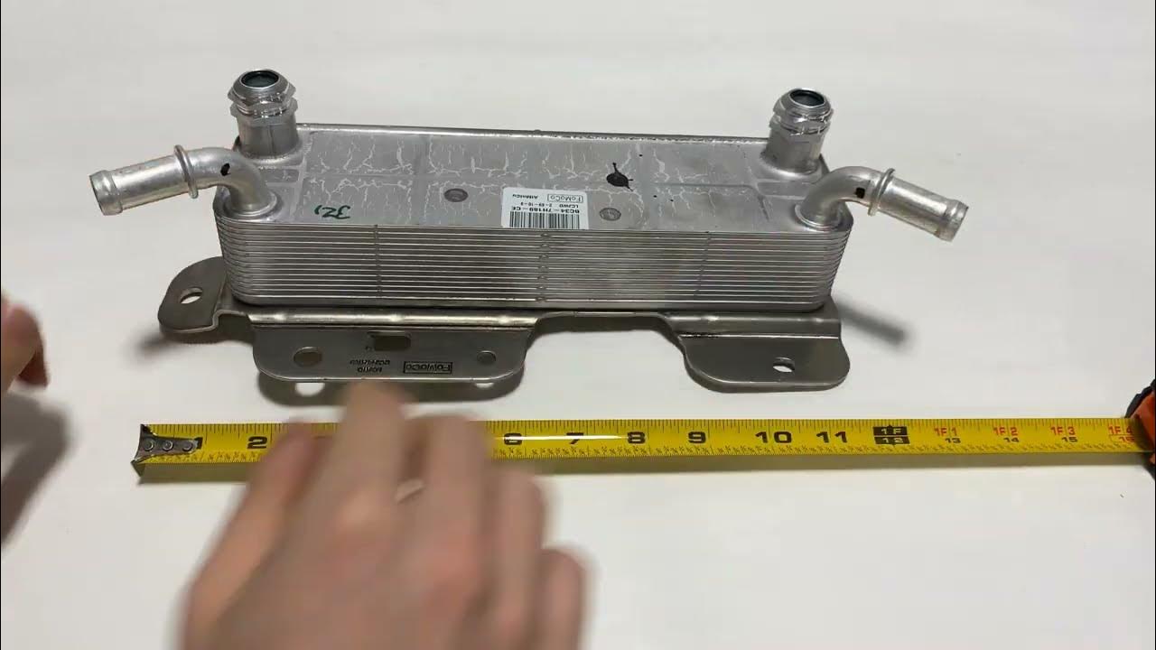 2011 2016 ford f 250 f 350 6 7 diesel transmission oil cooler youtube