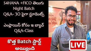 💥S4HANA Finance Q&A Class in Telugu | SAP FICO + SAP End User Training by Chanu SK InfoTech💥