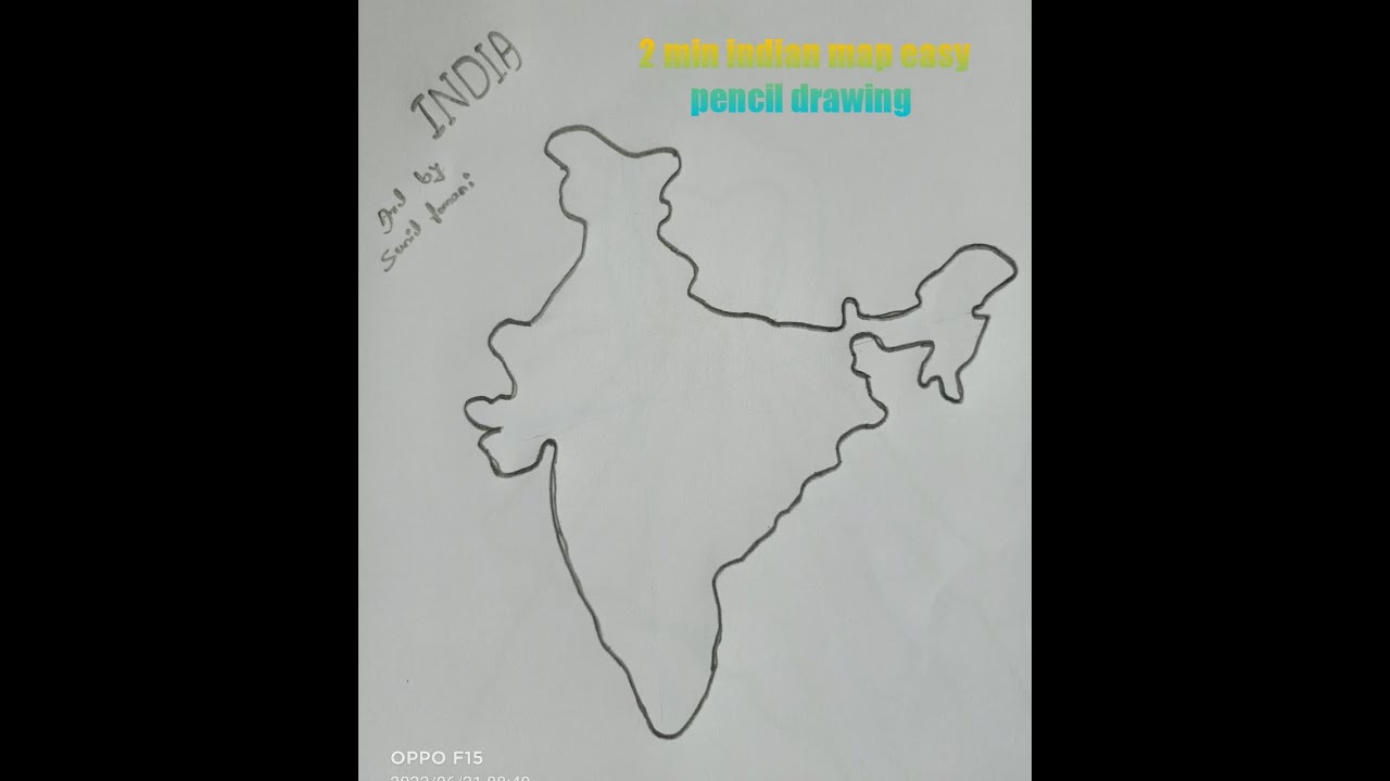 India map easy trick | How to draw India map | easy pencil ✏️ drawings