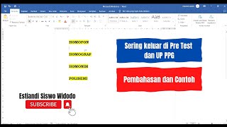 Homonim, Homofon, Homograf, dan Polisemi || Perbedaan dan Contoh || Materi Kebahasaan