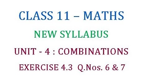 Class 11 Maths Unit 4 : Solved Problems in Exercise 4. 3 Part 3