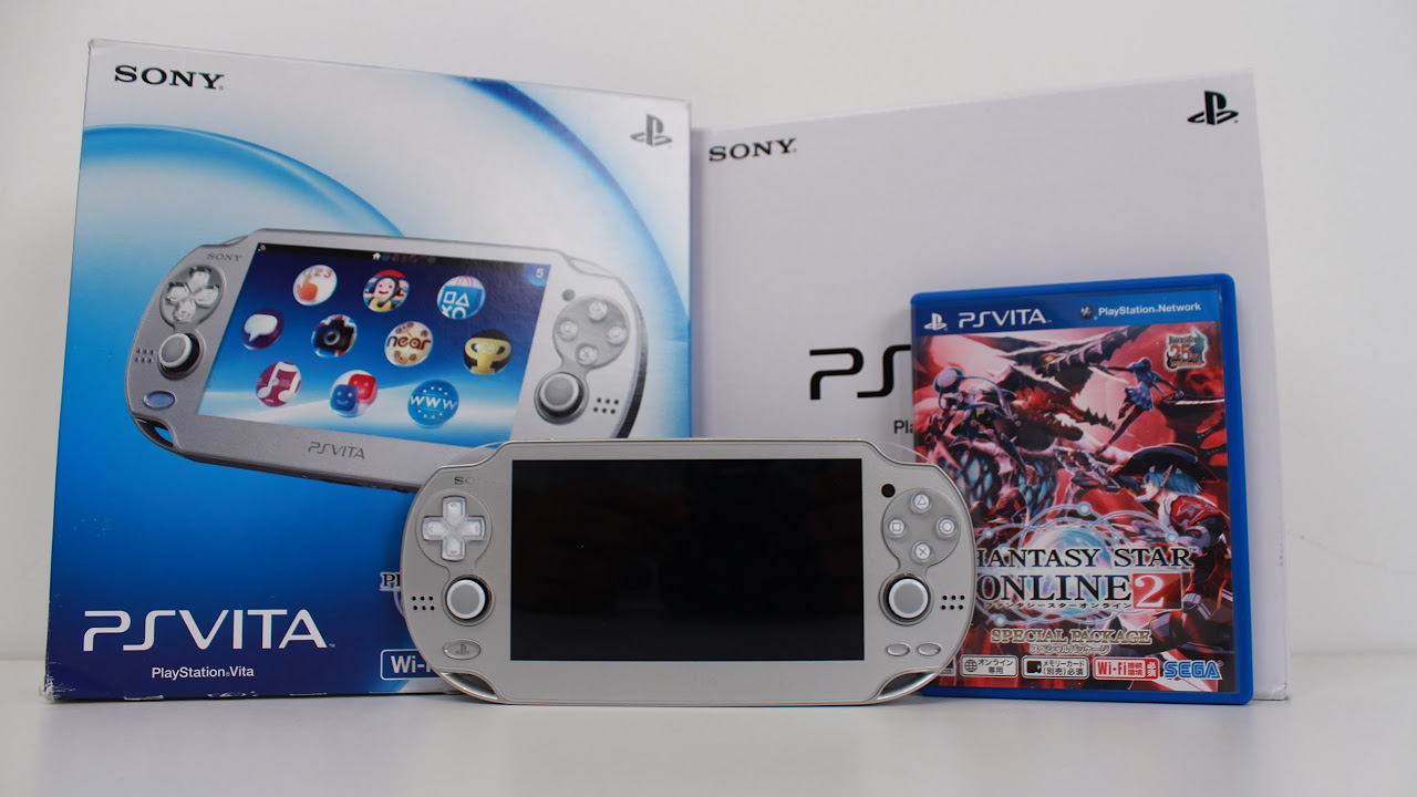 SONY - PlayStation Vita wi-fiモデル　アイスシルバー PSO２同梱 PlayStation Vita Ice Silver Phantasy Star Online 2 Bundle