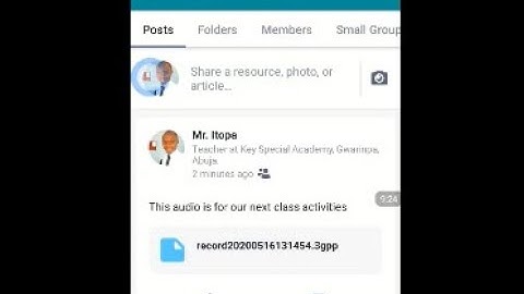 How to add Audio or Visual file on EDMODO