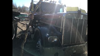 Semi truck/ heavy equipment junkyard walk around