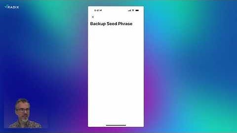 Radix Wallet User Guide  How to Recover your Radix Wallet from Backup