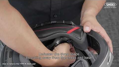 [ SHOEI Official ] How to remove and attach the TYPE-N cheek pads
