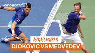 Novak Djokovic vs Daniil Medvedev Final at the 2021 US Open | Eurosport