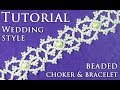 DIY: beading wedding lace choker (bracelet) / Свадебный чокер (браслет) "Кружево"