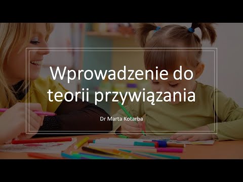 Wprowadzenie do teorii przywiązania - wykład dr Marty Kotarby