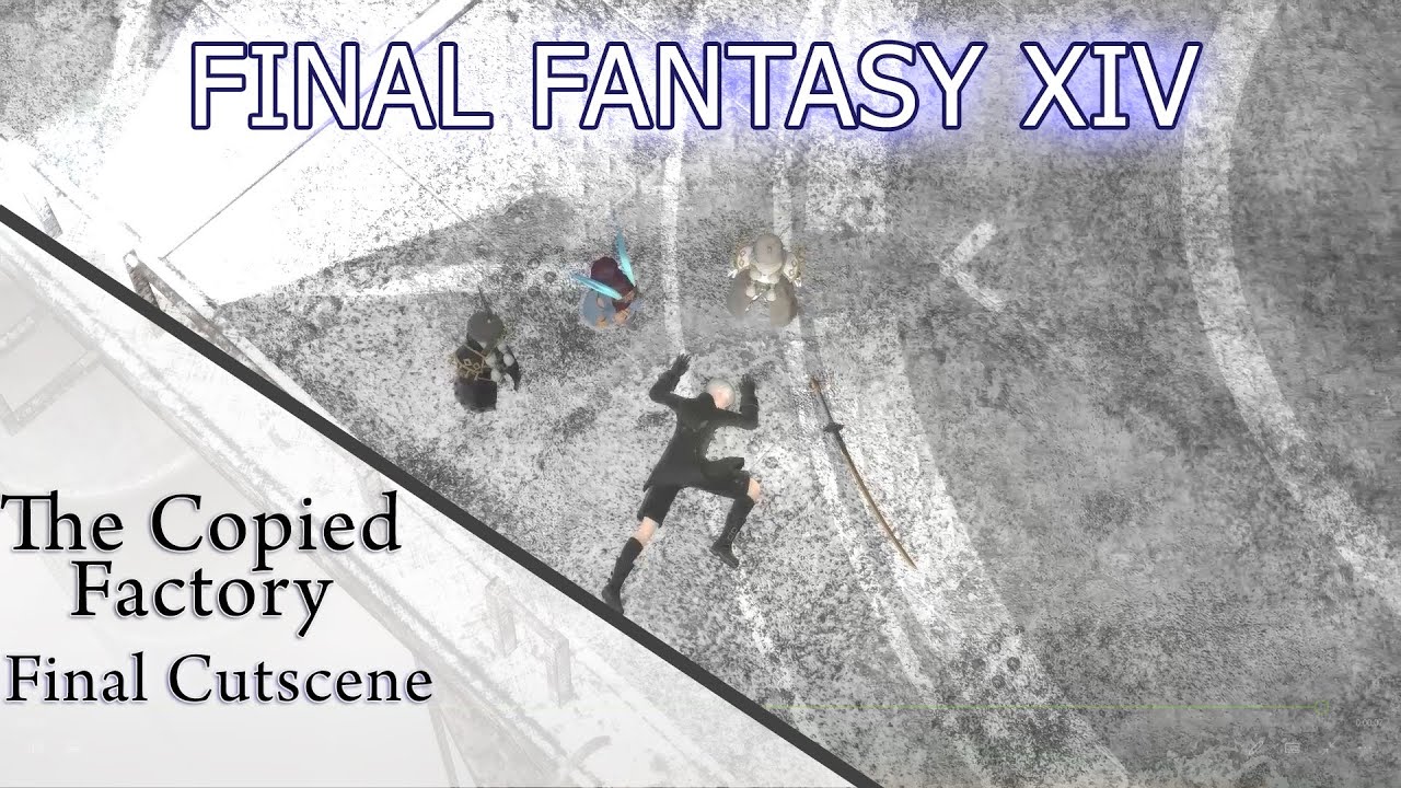 FFXIV: The Copied Factory (Level 80 NIER Automata Raid) Final Cutscene