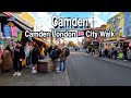 Camden Town London. Lunch Time In London Walk to  Big Ben | 5k 60 | City Sounds